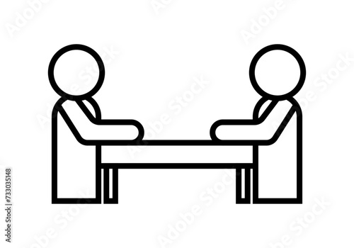 Icono negro de personas reunidas en una persona.