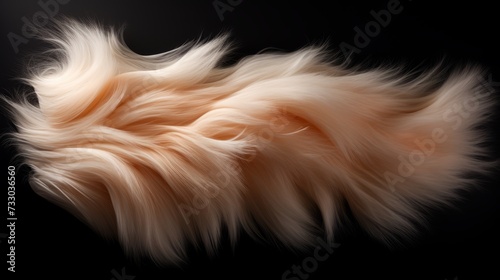 Graceful and flowing abstract fur composition