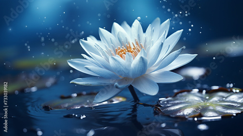 Magic flower on water