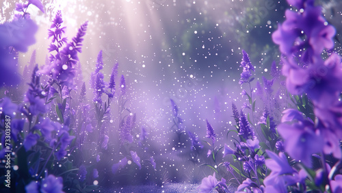Monet’s Morning Dew: A Springtime Symphony of Translucent Lavender