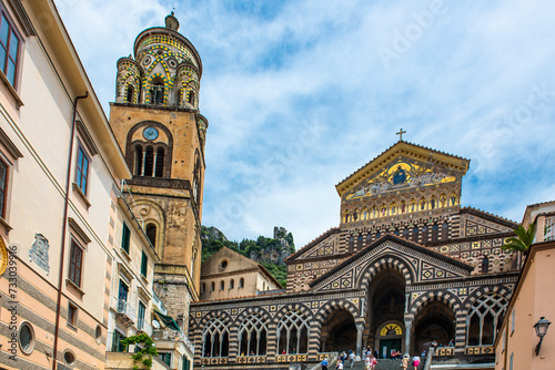 Fototapeta Naklejka Na Ścianę i Meble -  The city of Amalfi, on the Amalfi coast, Italy