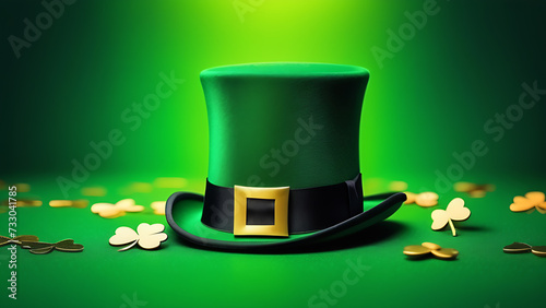 Green Irish hat for St. Patricks day, 17 March holiday photo