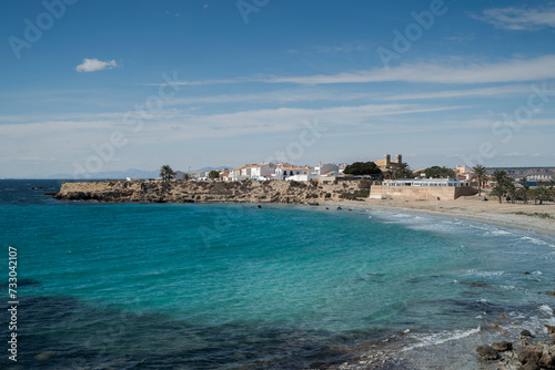 Views of the city of Tabarca, in the municipality of Alicante, Spain