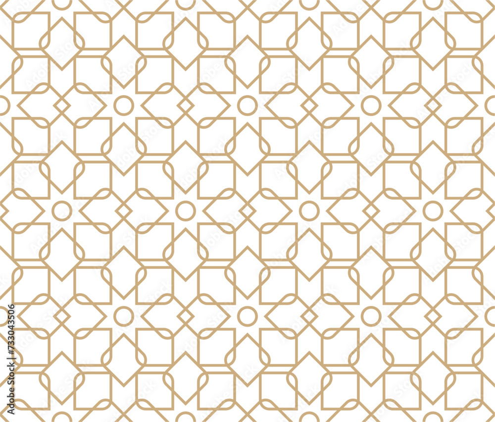 Seamless abstract geometric pattern in Islamic style Seamless abstract geometric pattern in Islamic style