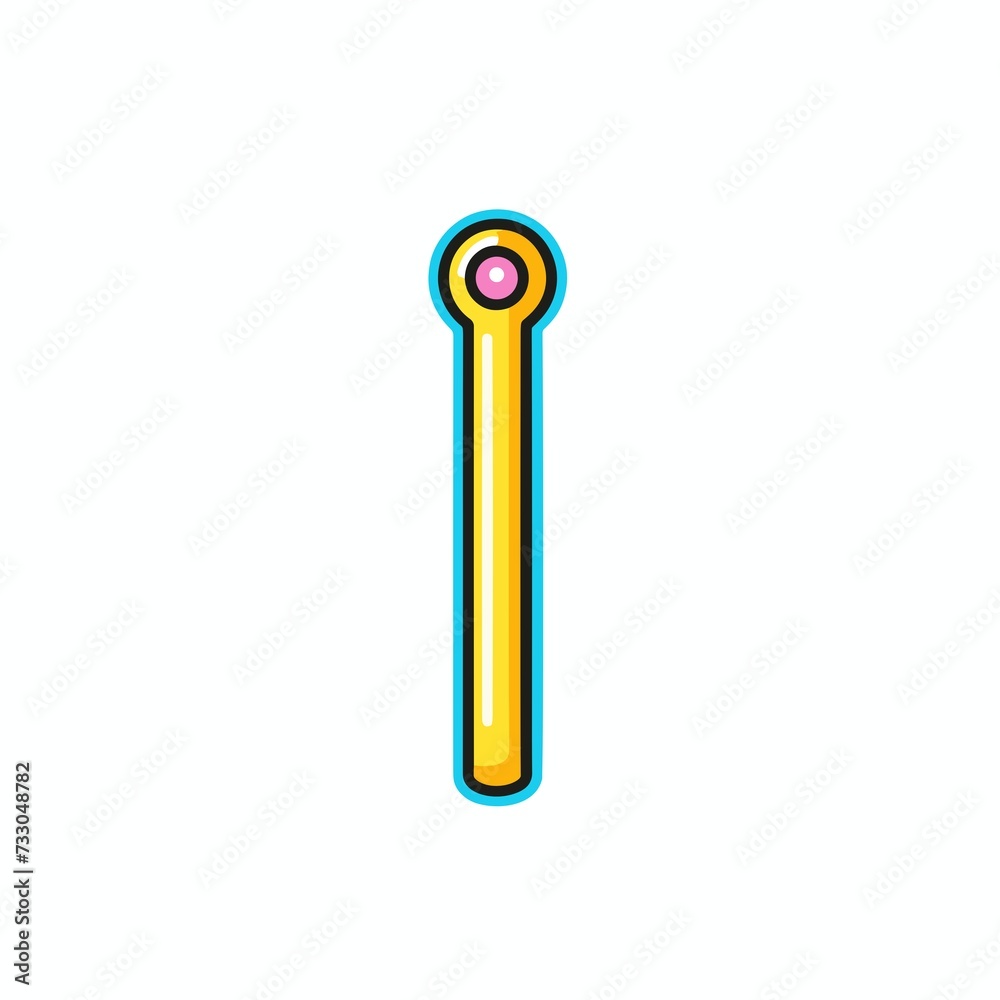 Vector wand cartoon icon illustration Vector wand cartoon icon illustration