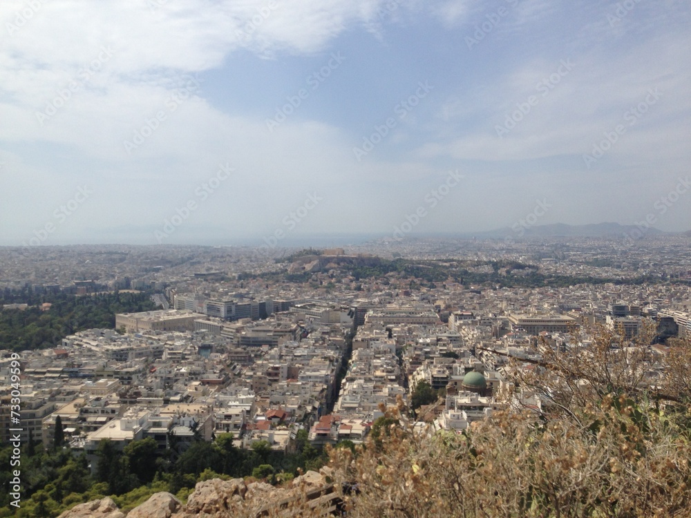 Obraz premium city aerial view