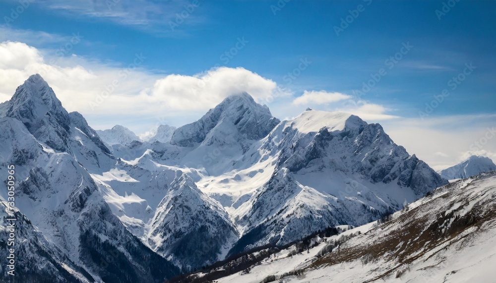 Fototapeta premium snow covered mountains