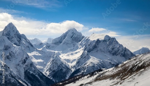 Wallpaper Mural snow covered mountains Torontodigital.ca