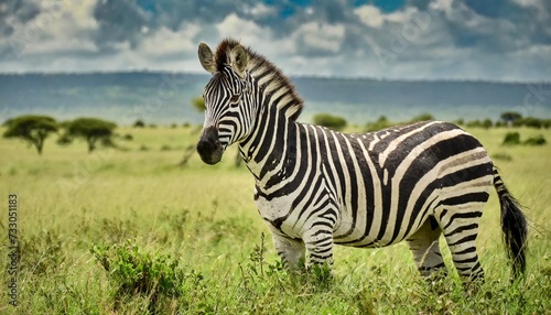 zebra in the serengeti © Debbie