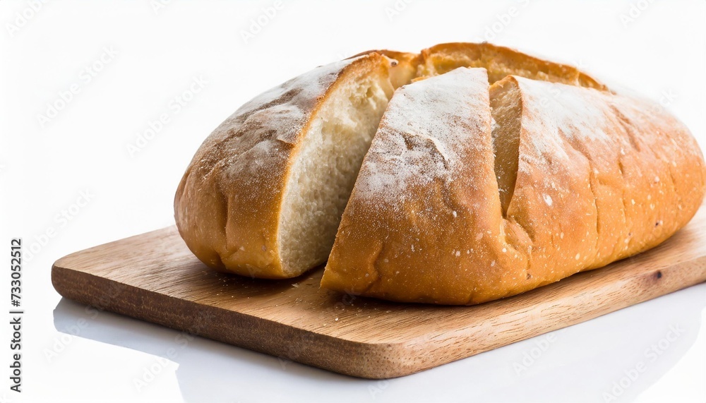 bread isolated on white