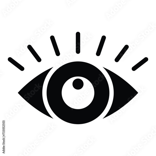 Eye icon vector design, illustration design