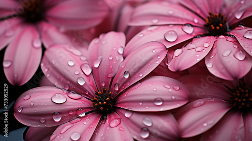 Raindrops on flower petals © MuhammadAslam