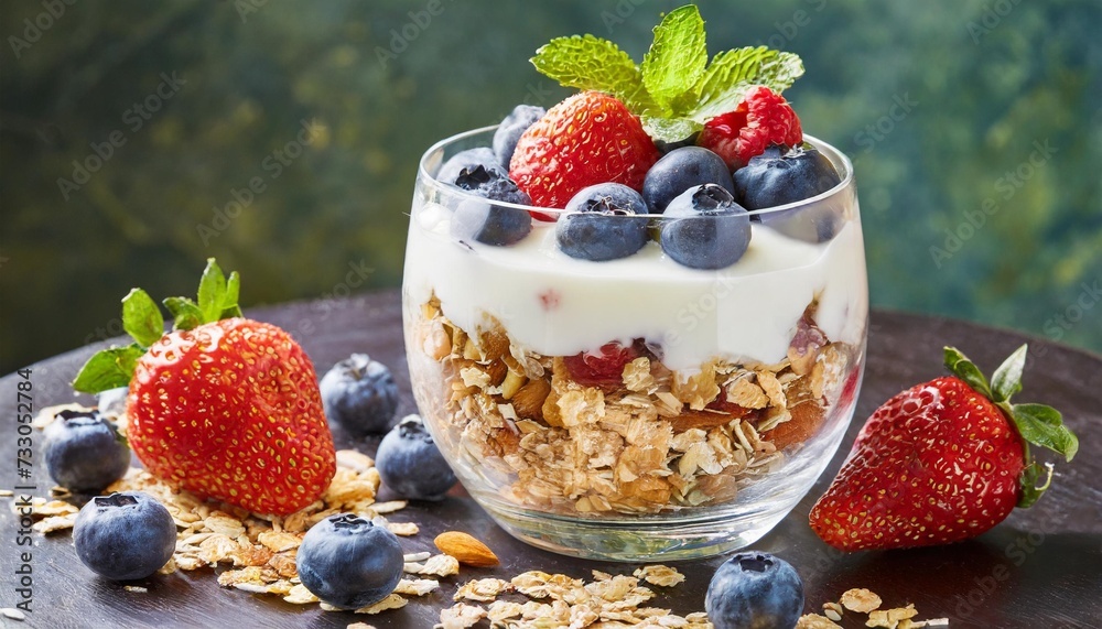 muesli with yogurt and berries healthy breakfast muesli with yogurt and berries healthy breakfast