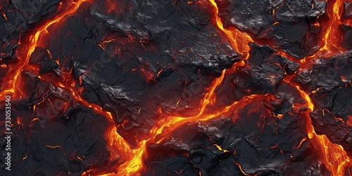 Lava Texture Fire Background, Black and Red Style Lava texture background