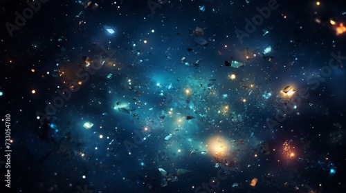 Interstellar Abstract Space Background