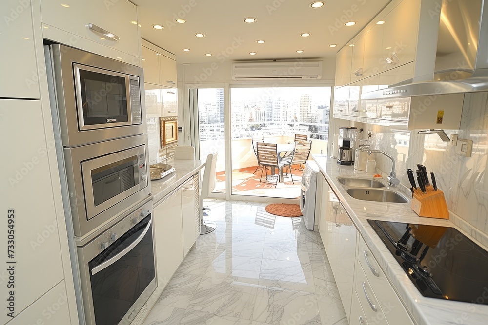 Fototapeta premium open space kitchen ideas professional advertising photography