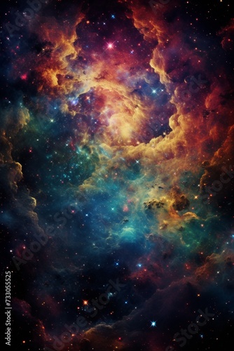 Amazing Space Nebula and Stars photo