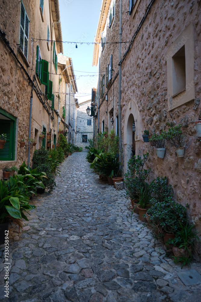 Rectory Street in the town of Valldemossa