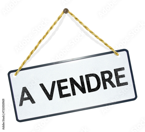 A vendre, pancarte suspendue  photo