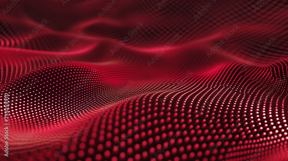 Barn red color background made of halftone dots and curved lines Barn red color background made of halftone dots and curved lines
