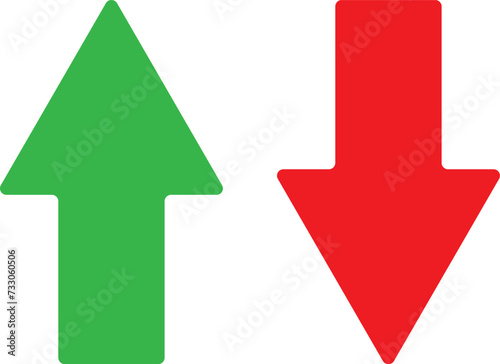 Up and down arrow. Up and down arrow vector design. photo