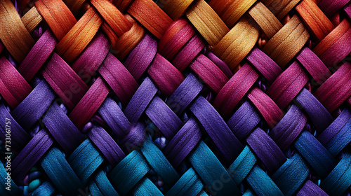 The texture of a woven fabric