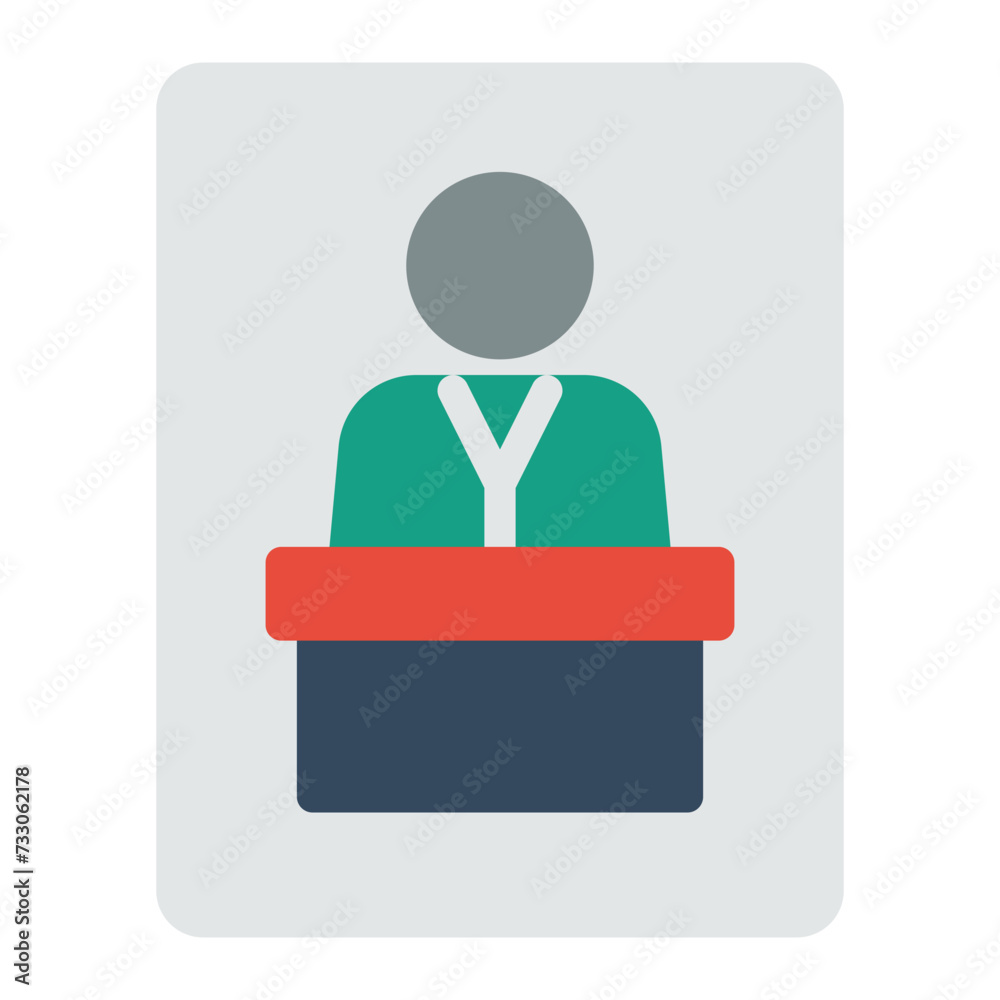 This is the Podium icon from the Online Marketing icon collection with an Color style This is the Podium icon from the Online Marketing icon collection with an Color style