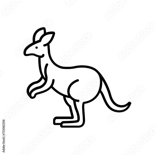 Kangaroo icon. outline icon