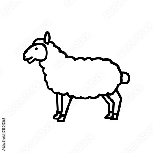 Sheep icon. outline icon