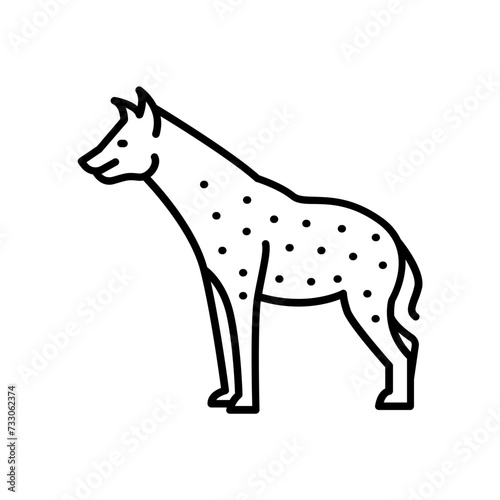Hyena icon. outline icon