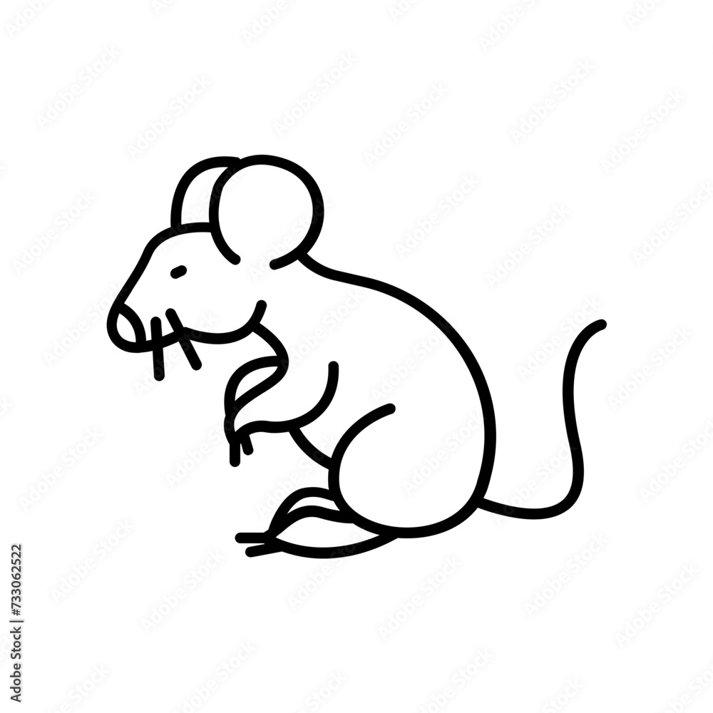 Fototapeta premium Mouse icon. outline icon