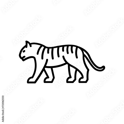 Tiger icon. outline icon