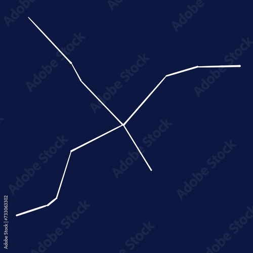 illustration of a needle and thread zodiac signs pisces signs of the zodiac constellations celestial stars starry sky firmament a set of stars in a certain order