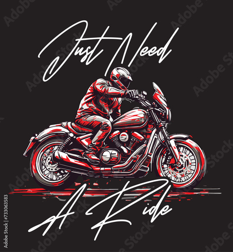 Just need a ride , Bike riding t-shirt 