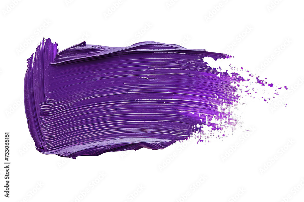 Violet oil paint brush stroke isolated on a clear background Violet oil paint brush stroke isolated on a clear background