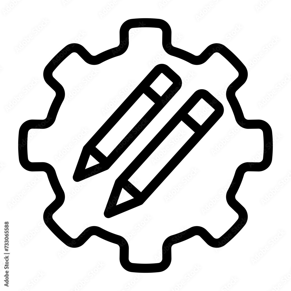 This is the Edit Tools icon from the Tools and Construction icon collection with an Outline style This is the Edit Tools icon from the Tools and Construction icon collection with an Outline style