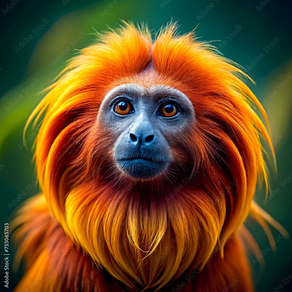 Golden Lion Tamarin Monkey Golden Lion Tamarin Monkey