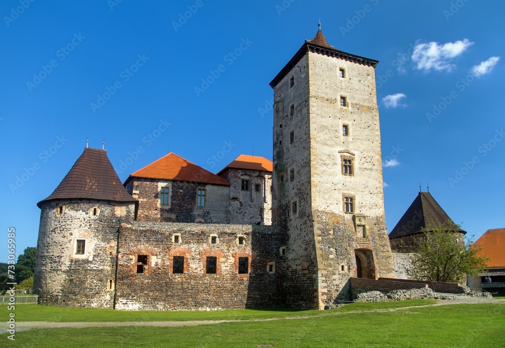 Svihov castle medieval water fortress, Czech Republic