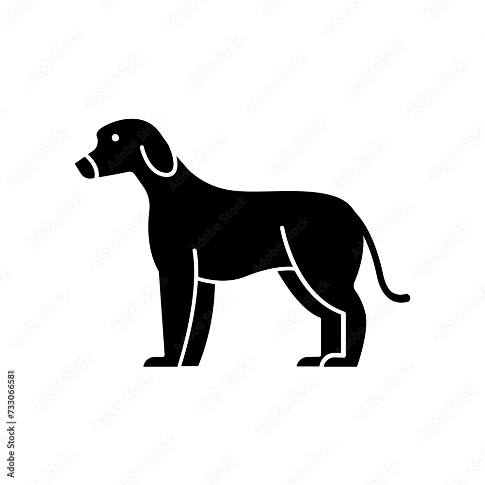 Dog icon. solid icon