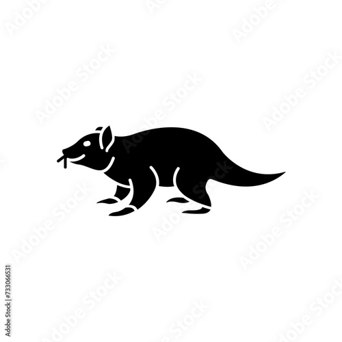 Tasmanian Devil icon. solid icon