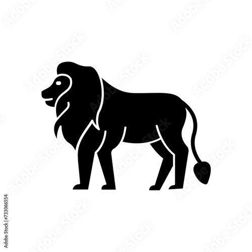 lion icon. solid icon