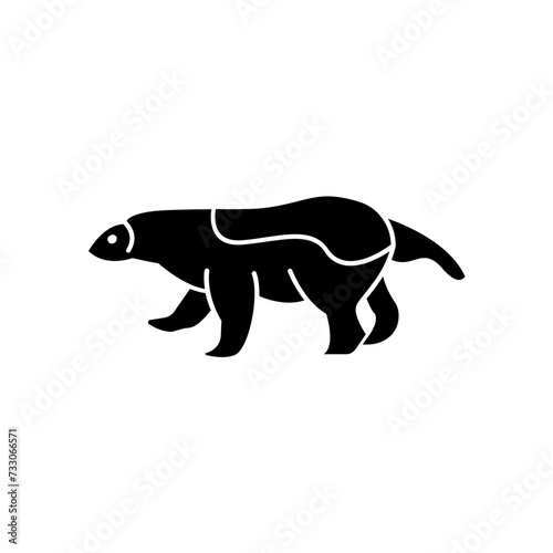 wolverine icon. solid icon