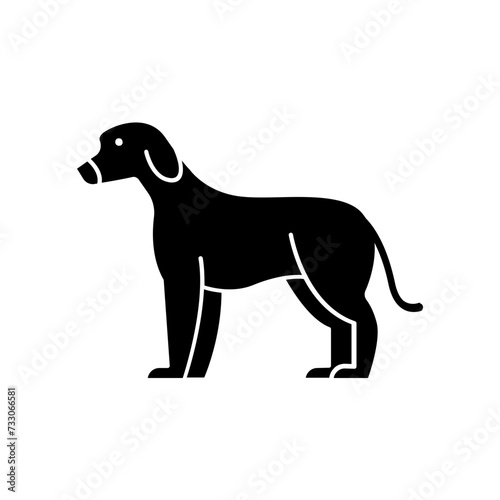 Dog icon. solid icon