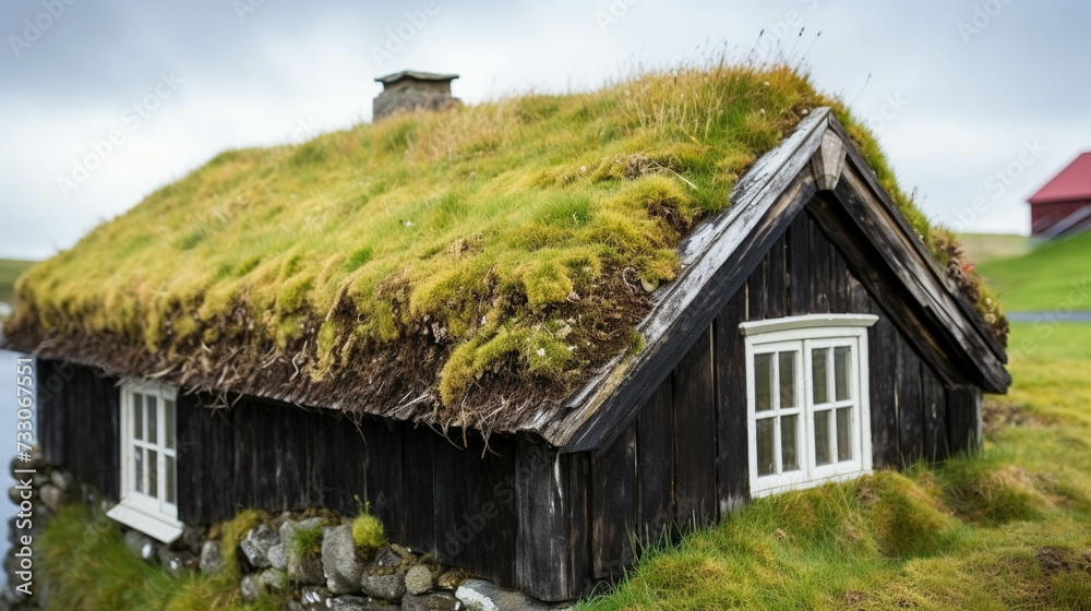Fototapeta premium house in the village high definition(hd) photographic creative image