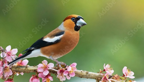 male of hawfinch coccothraustes coccothraustes png isolated on transparent background © Richard
