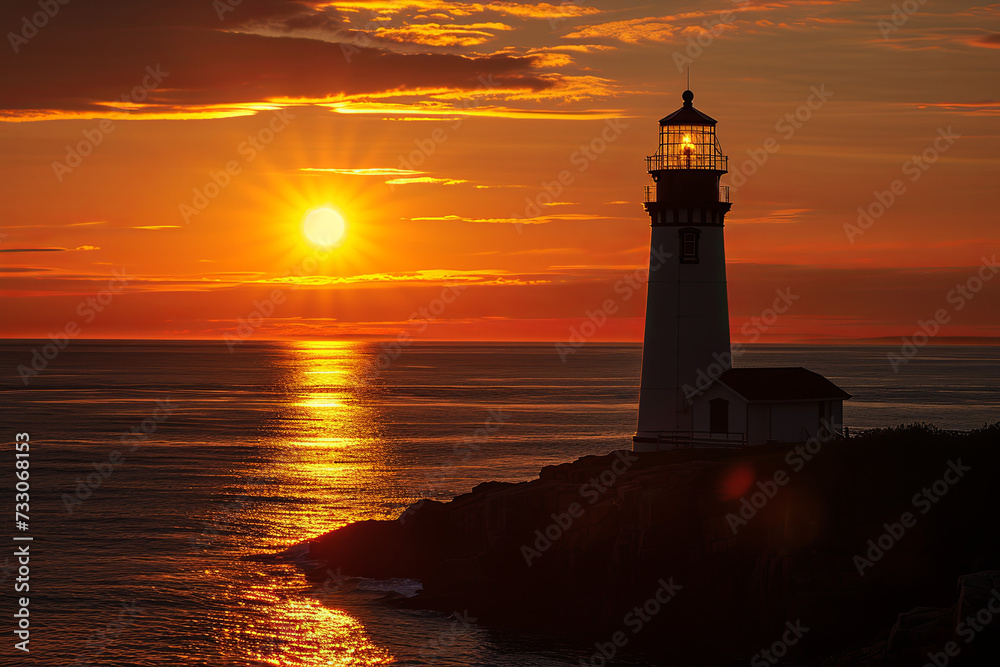 Sunset at the lighthouse