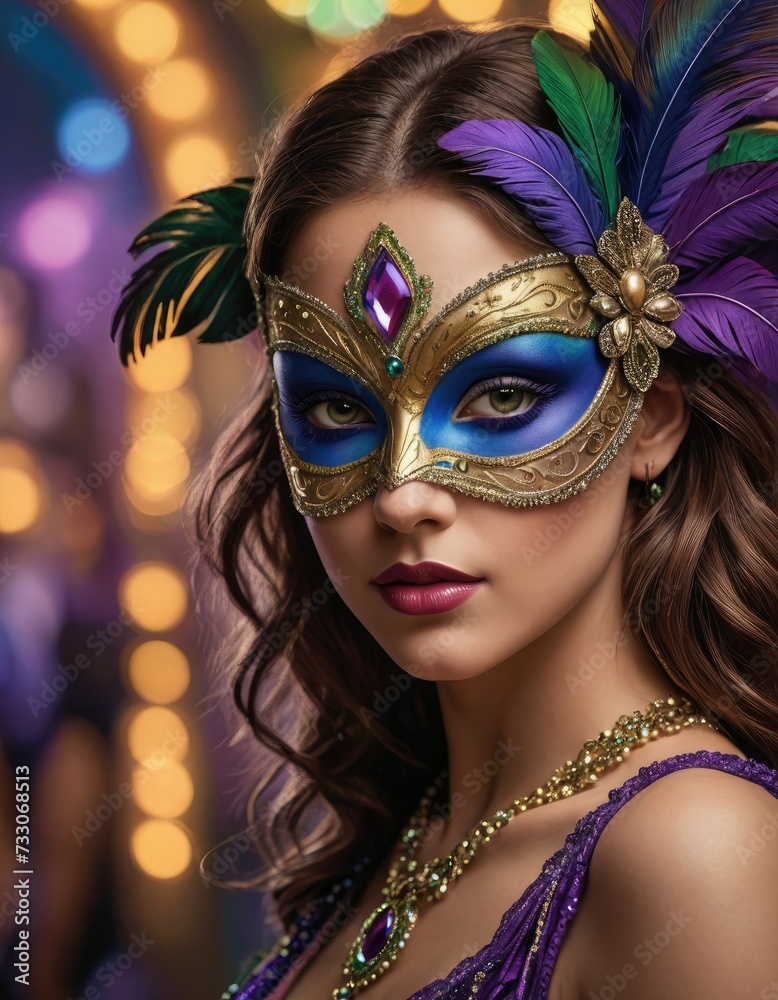 Carnaval Whispers: Stardust Masks in Surreal Light Carnaval Whispers: Stardust Masks in Surreal Light