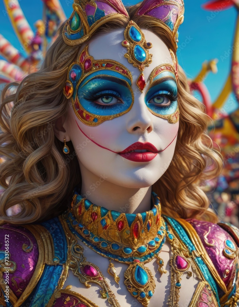 Masked Mystery: Capturing Ethereal Beauty in Carnaval