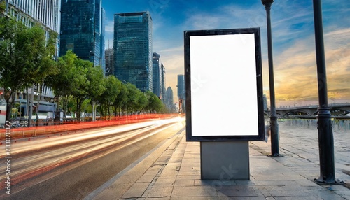 blank billboard on the street