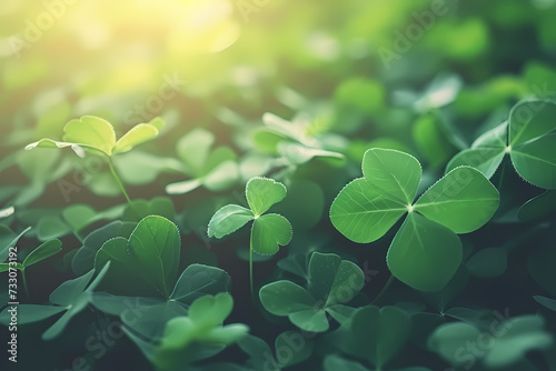 St. Patrick's Day - Green clover with a nice background